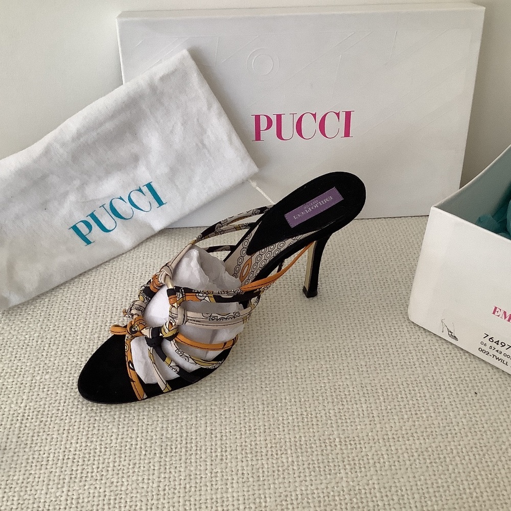Emilio Pucci  multi-color sandal